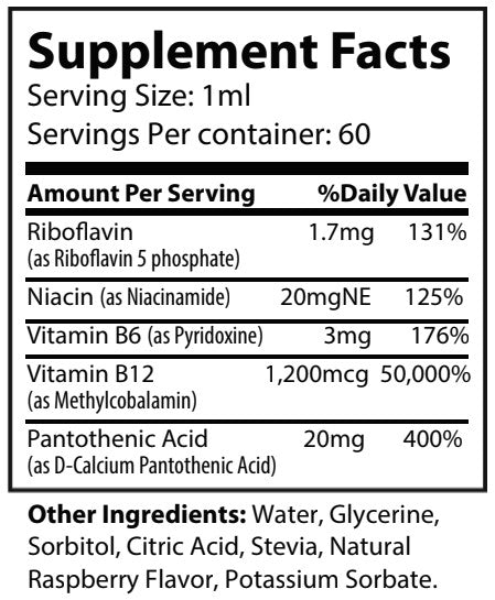 ODF Supplement Facts - B-12 Drops